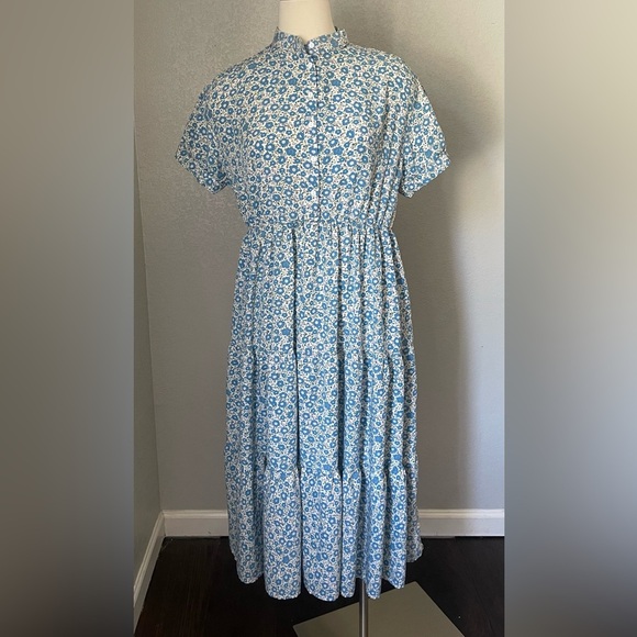 Sweet Salt Floral Blue Dress - Picture 4 of 5